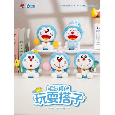 盲盒 多啦A夢玩耍塔子桌伴毛絨	(原盒4pcs)